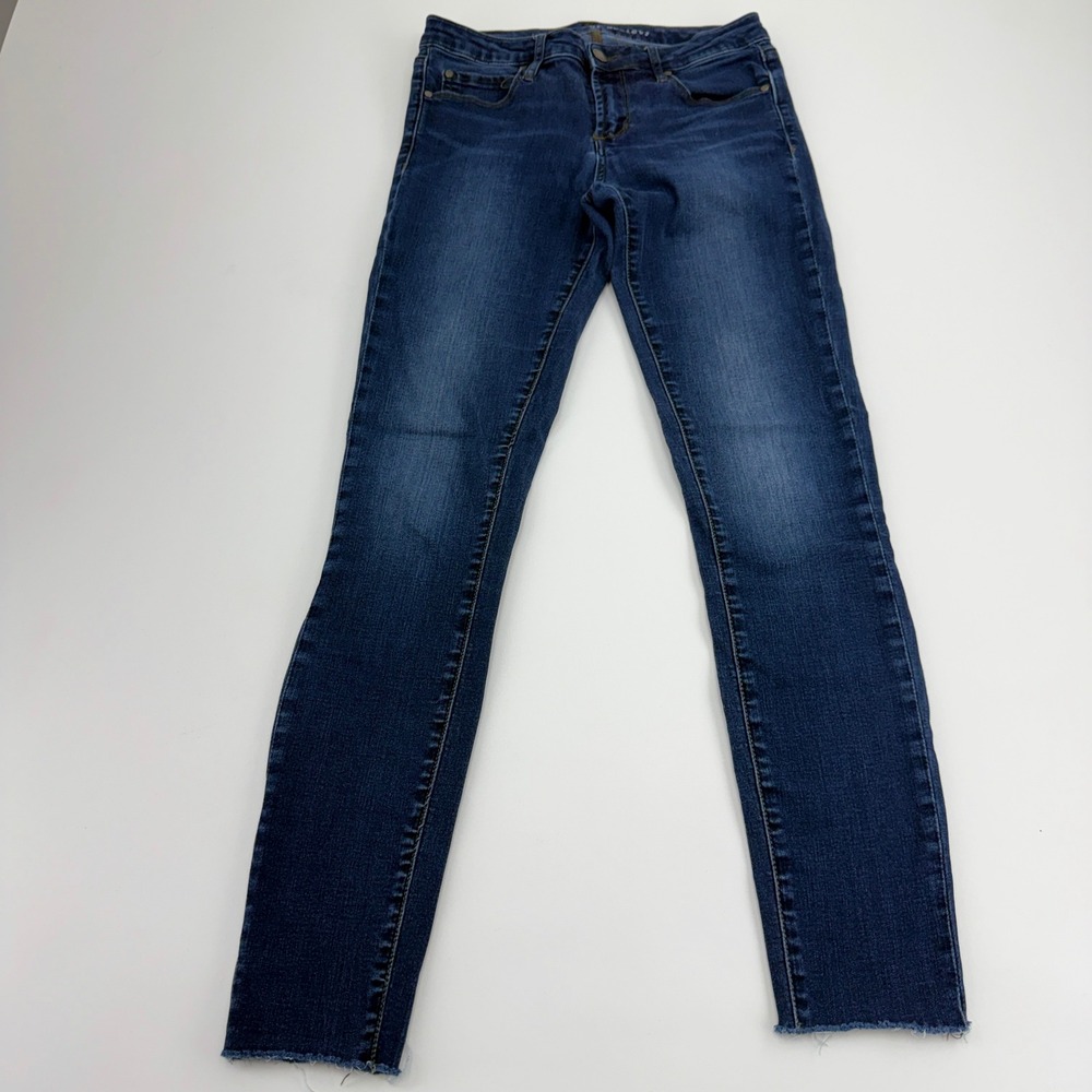 Articles of Society Odessa Skinny Jeans‎ Raw Hem Blue Denim 5350PL-162 Womens 26